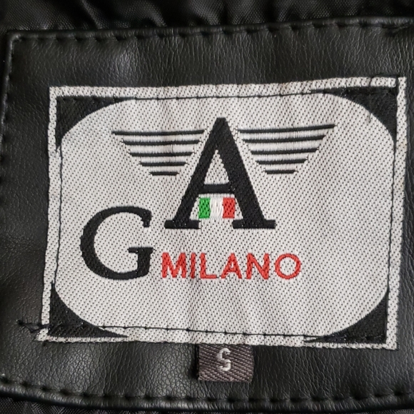 A G MILANO Black Jacket Coat - Made in Italy Size Small - Picture 3 of 8